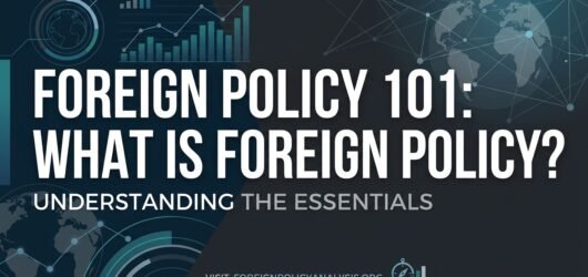 Foreign Policy 101: What Is Foreign Policy and Why Does It Matter?